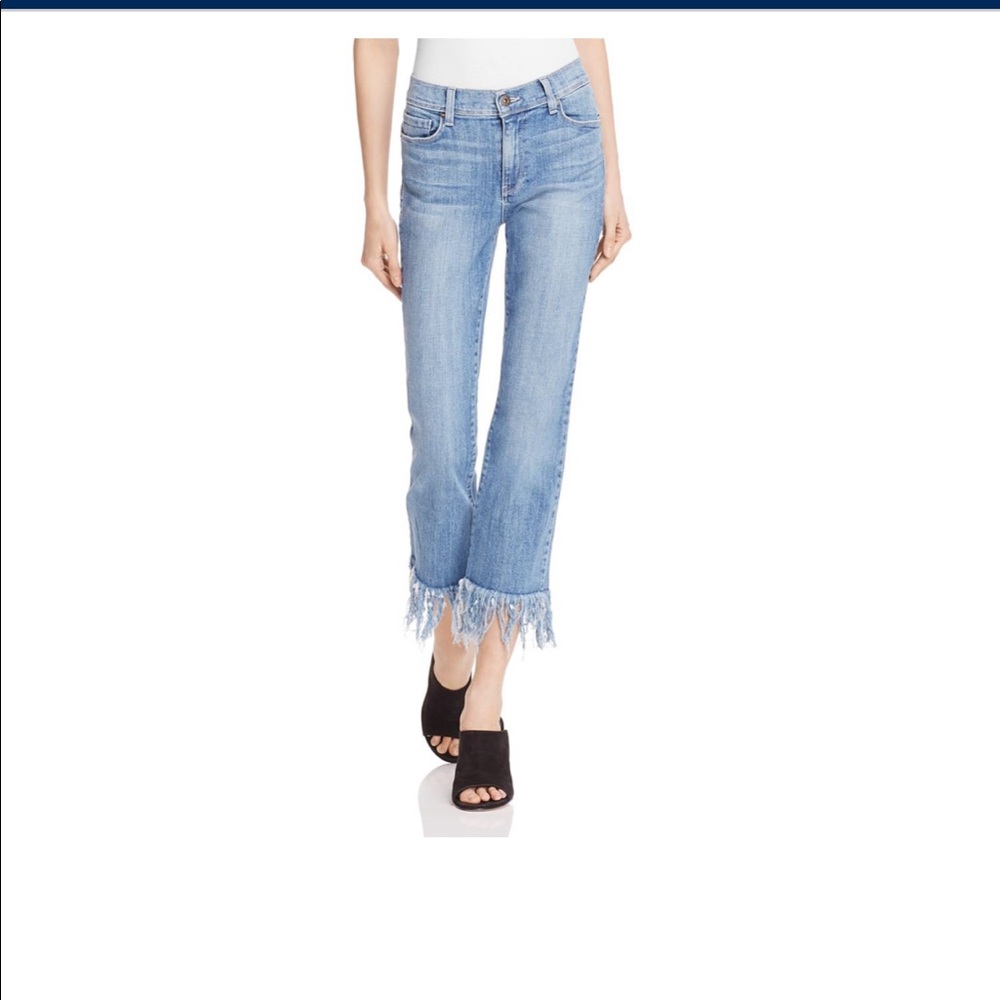 Pistols frayed hem jeans